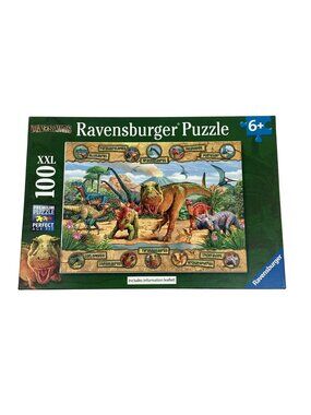 Ravensburger “Dinosaurs” 100 XXL Piece Premium Jigsaw Puzzle For Kids Ages 6+